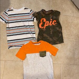 3 short sleeve shirts